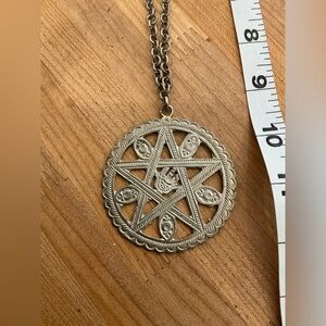 VINTAGE Necklace Pendant Jewelry Jewish Salhat Solomon Amulet Ethnic spiritual